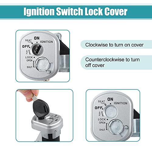 X AUTOHAUX 1 Set Motorcycle Ignition Switch Cylinder Fuel Gas Tank Cap Cover Lock Seat Lock w/ 2 Keys for Honda NPS50 Ruckus 03-05 for Honda NPS50 Ruckus 50 06-19 Motor Bike Lock Cylinder Set by X AUTOHAUX - Used condition - Image 5