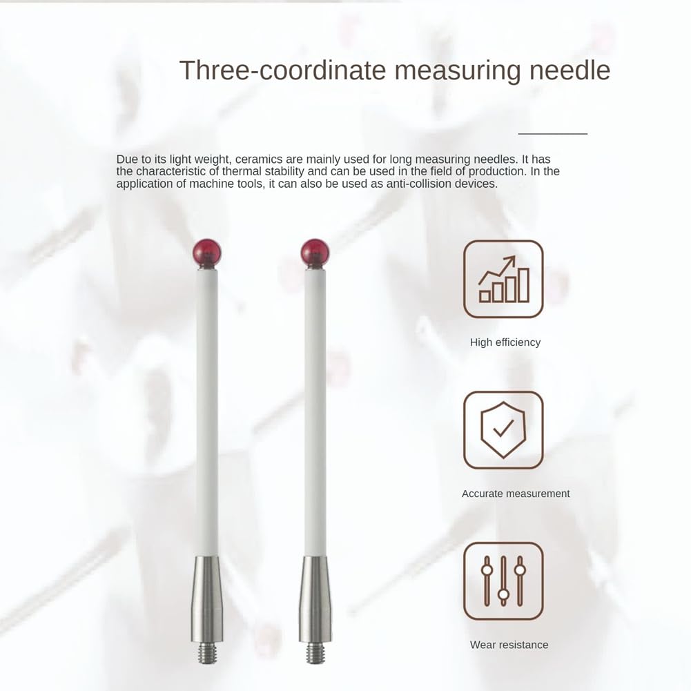 Sondes CMM Renishaw A-5000-3709, pointe sphérique 6 mm, axes en céramique