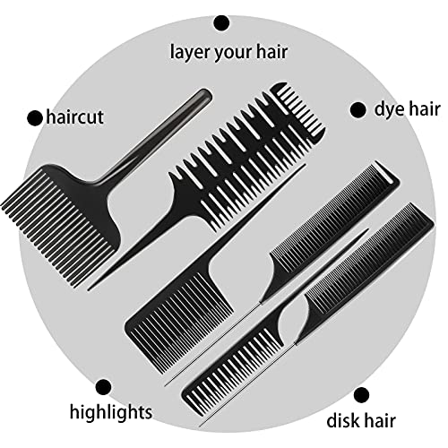Set de 6 peines para cabello para teñir y seccionar miniatura 7