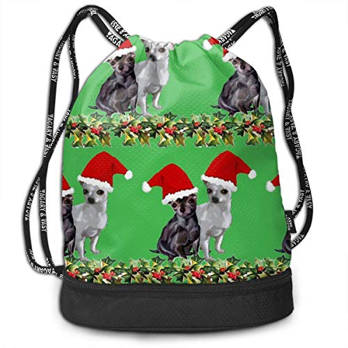 PmseK Mochila con Cordón Bolsas de Gimnasia  New Santa Christmas Multifunctional Bundle