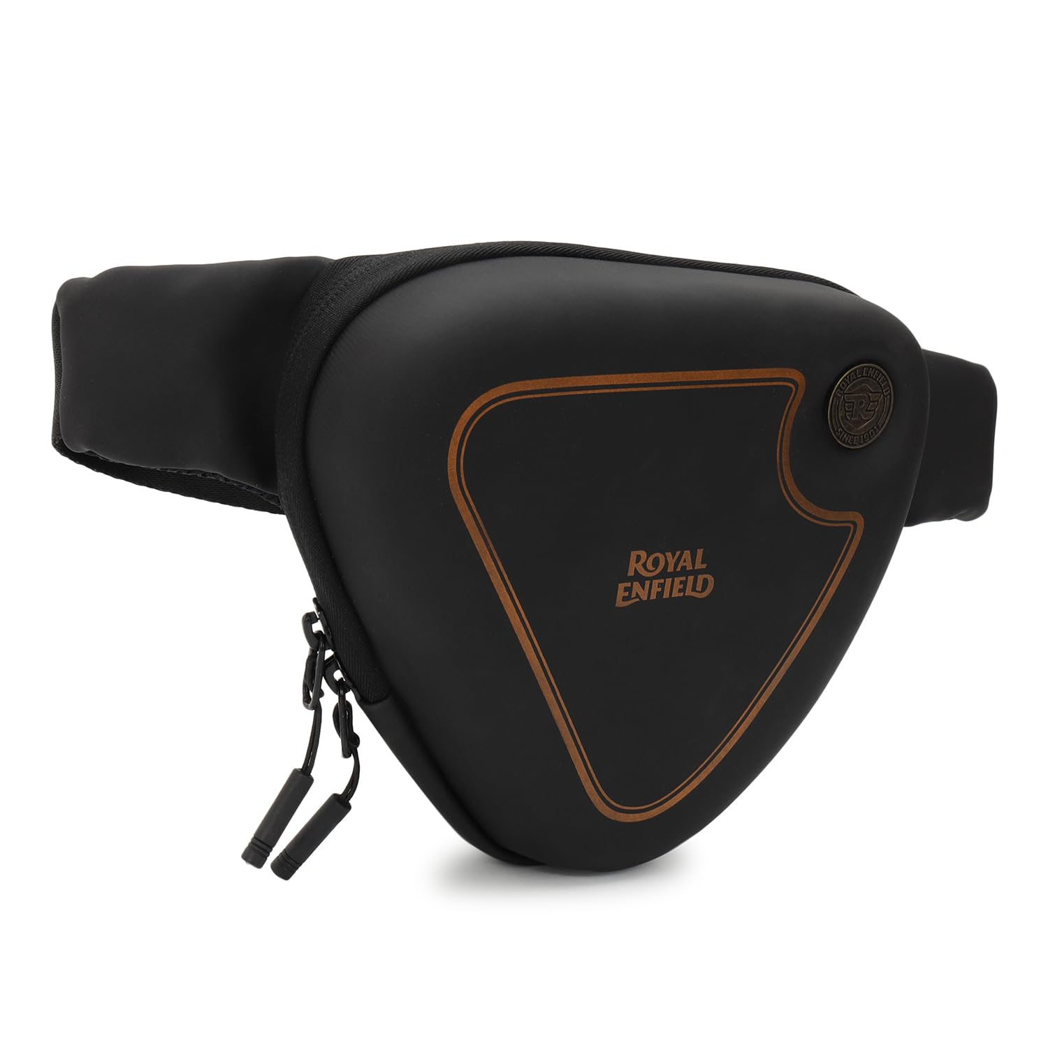 Royal Enfield Classic Sling Gold Cross Body Bag | Capacity: 0.9L- For carrying essentials | Utilities: Adjustable Strap with Snap Buckle & RE trims for Comfortable Stable fit | ROSE GOLD One Size-image-35