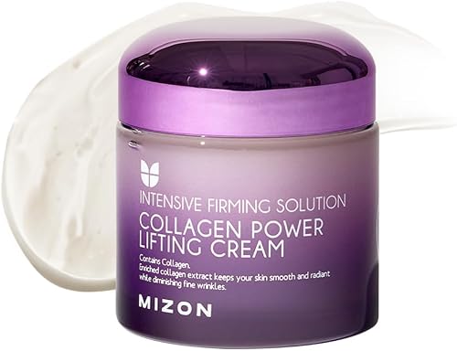 [Mizon] Crema Power Lifting de Colágeno (75ml) Hidratante Intensivo con 75% de Extracto de Colágeno Marino, Cosmético Coreano (Collagen Power Lifting Cream)