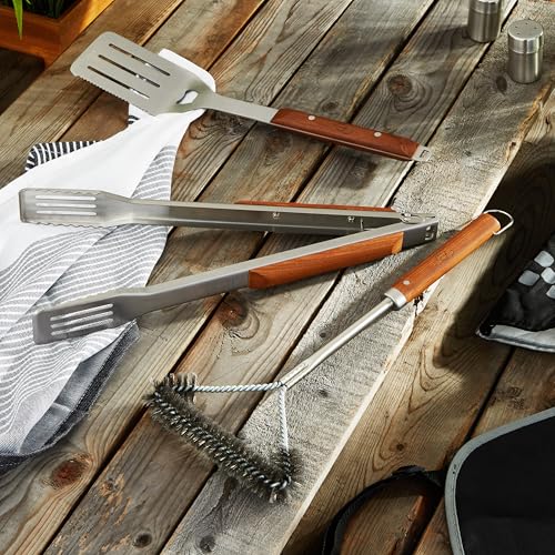 Set de 3 piezas para BBQ en acero inoxidable miniatura 1