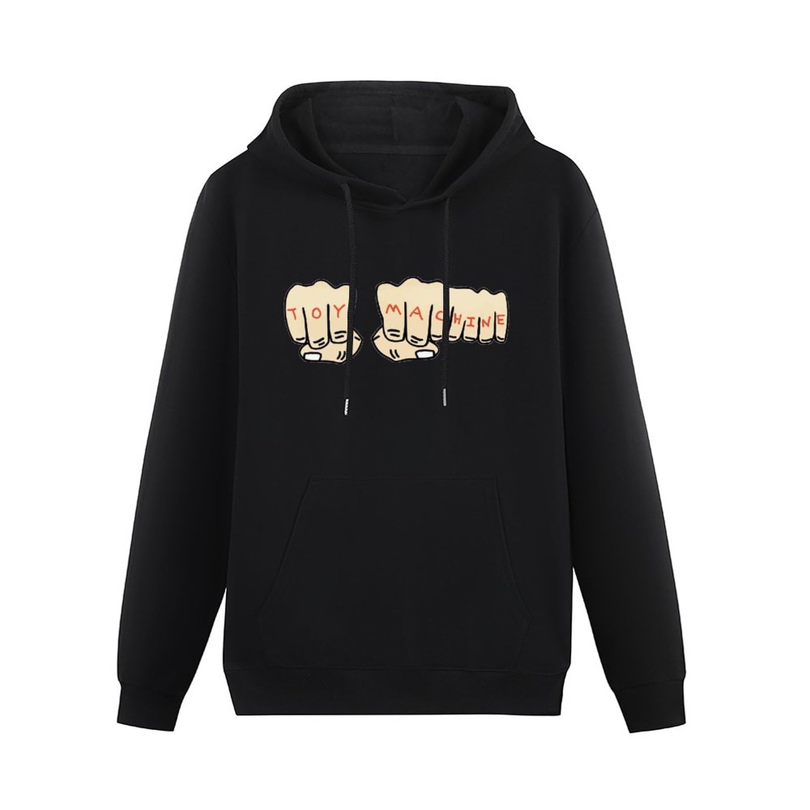 MIJUE Toy Machine Hoody Unisex Ptinted Hoodies Long Sleeve Men's Hooded with Pocket Black M