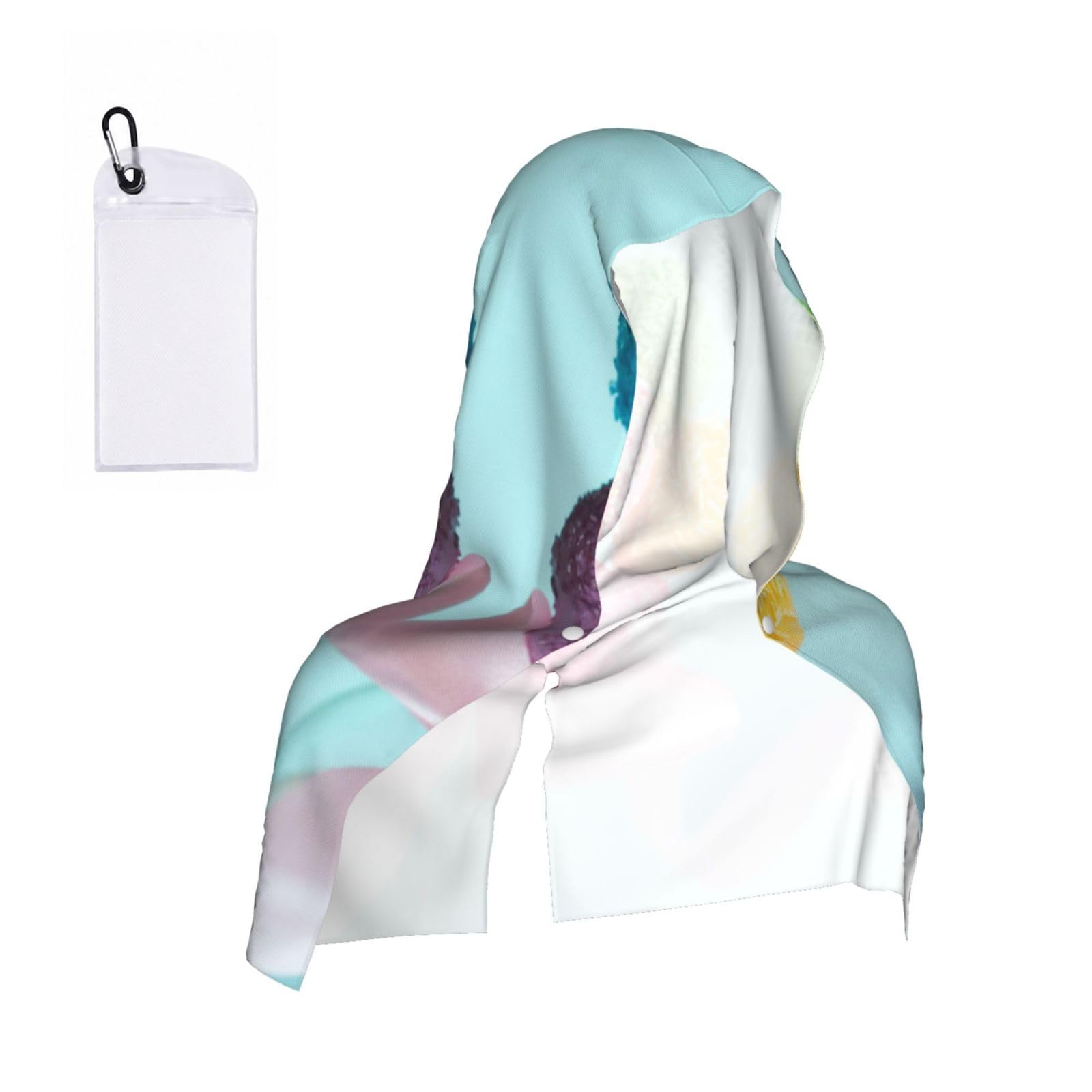 ESNAIUVCD Colorful Candy Print Multifunctional Cooling Hoodie Bandana Portable Sweat Absorbing Design For Beach Workouts Exercise Heat Relief Accessories
