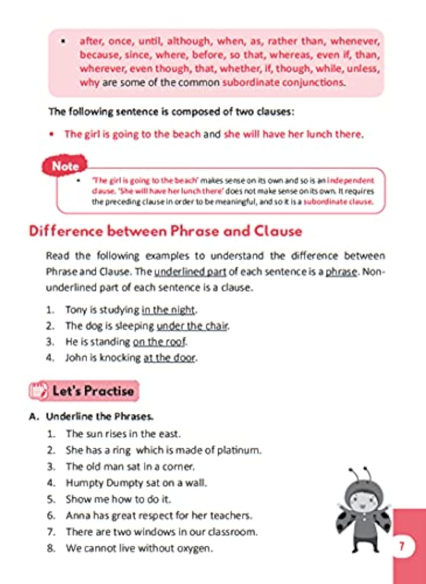 Pegasus Primary English Grammar for Class 6 Students