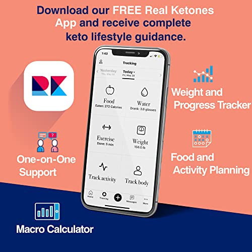 Real Ketones Shift Exogenous Keto D Bhb + Caffeine + Electrolytes, Peach Drink Mix Powder, 30 Packets, For Rapid Ketosis #TOP5