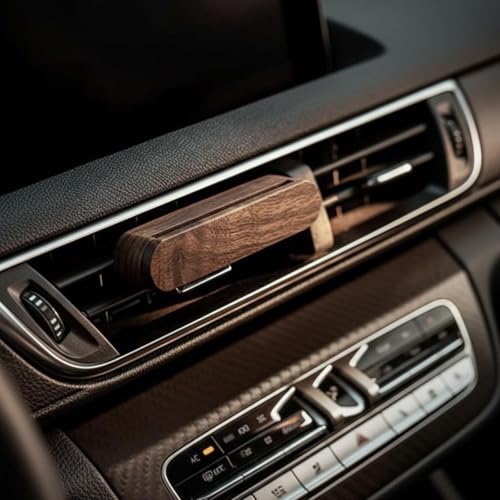 Image of AC Vent Clip For Car, Car Diffuser, Diffuser For Wooden Vent Clip 9x1.8cm + 4 Refill Sticks Aroma Gift Set