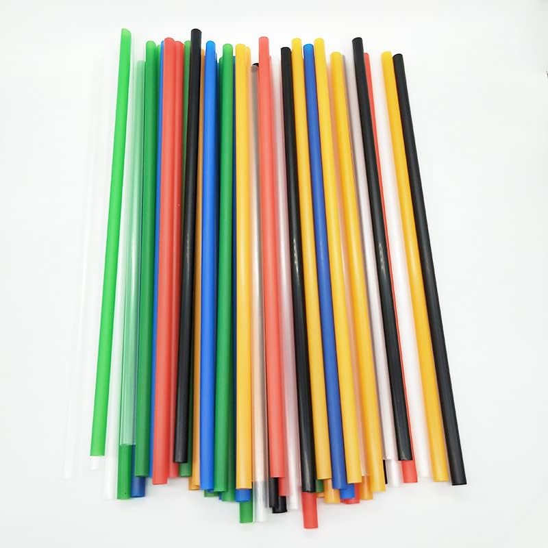 Miniatura 4 de Pajitas de plástico de 10 pulgadas, 250 unidades (10 x 0.28 pulgadas) (naranja)