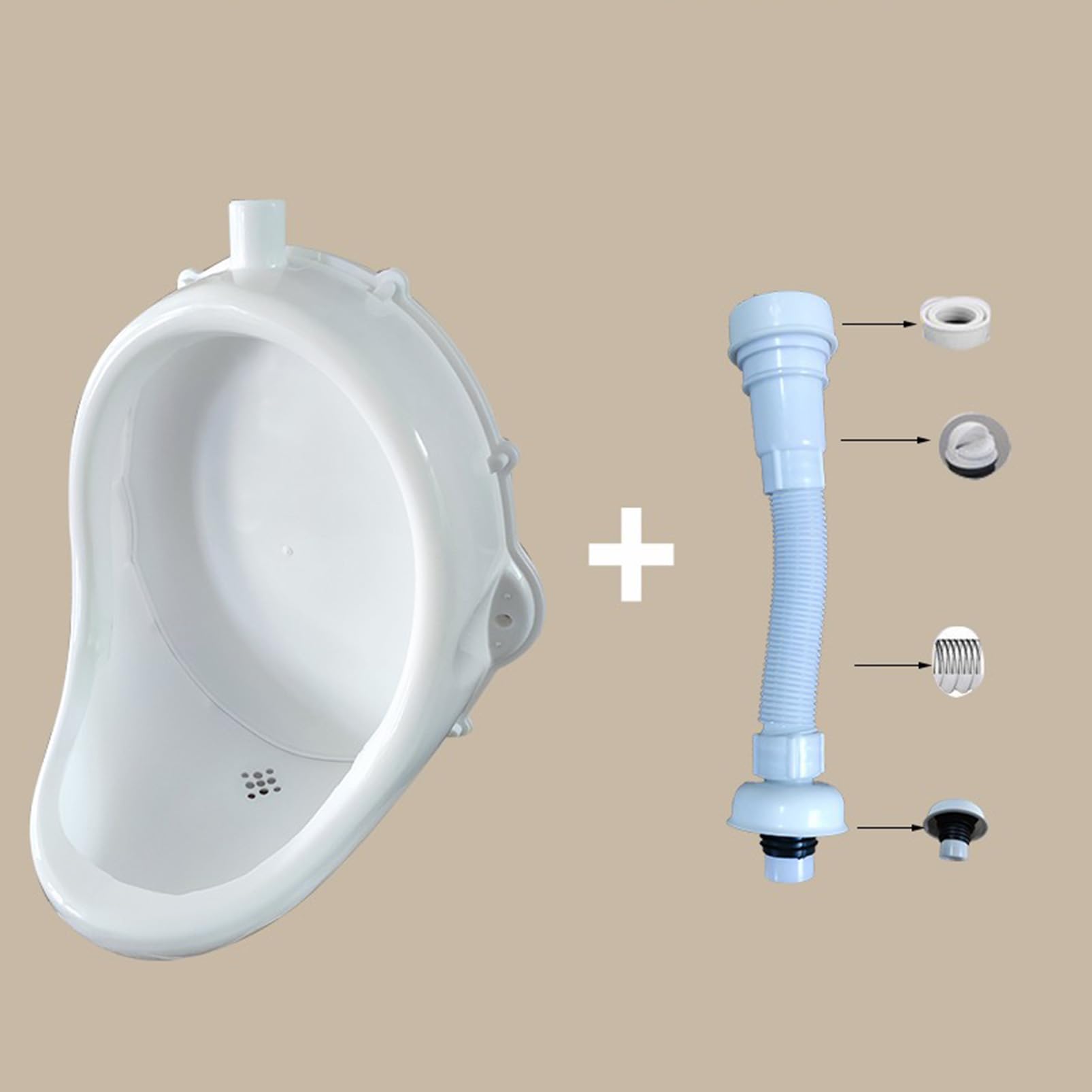 LCOUACEO Krimpbaar urinoir 750 ml, voor mannen en vrouwen, draagbaar mobiel toiletpotje