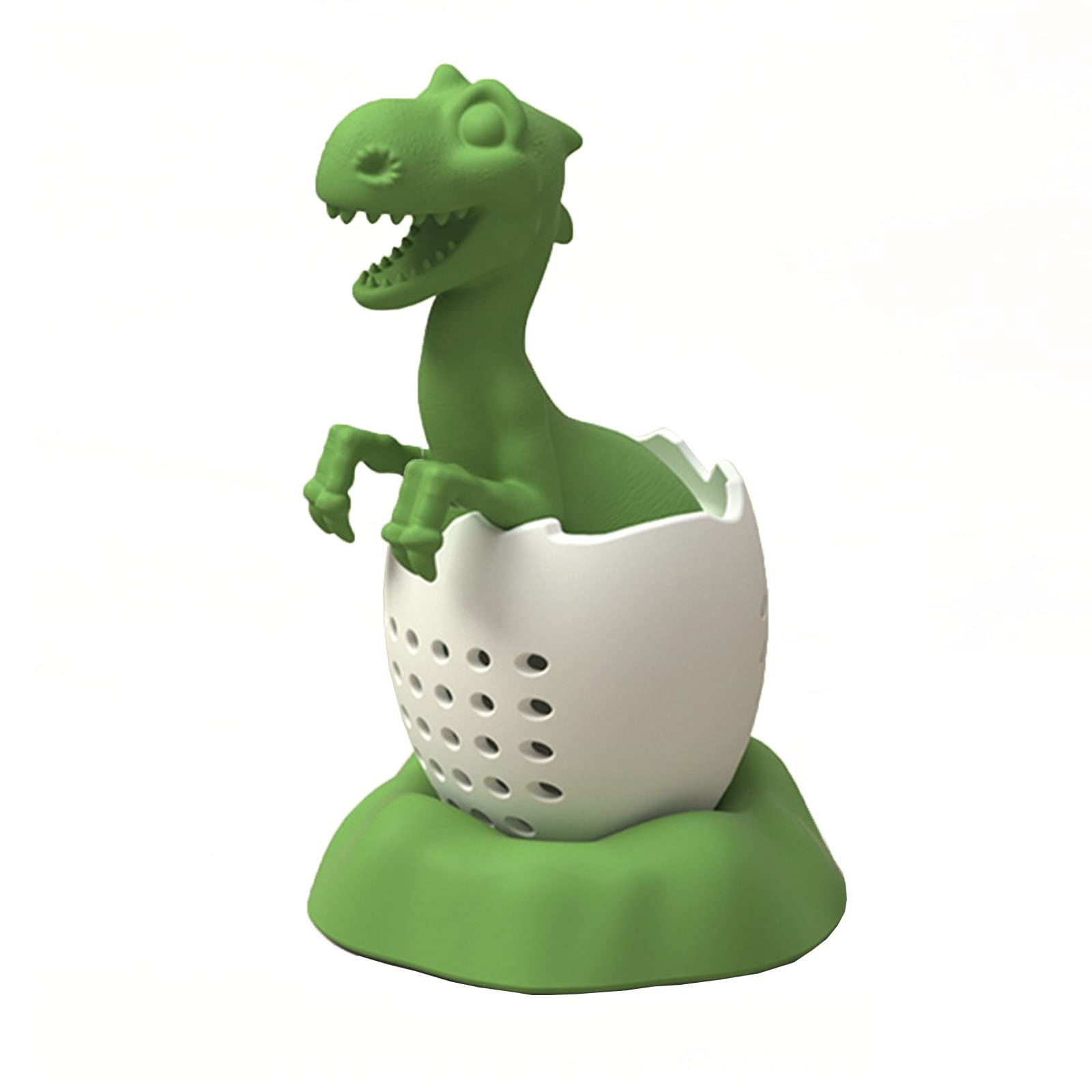 MALSSE Tea Infuser Silicone Tea Strainers Dinosaur Shaped Filter for Brewing Loose Dishwasher Safe Silicone Infuser