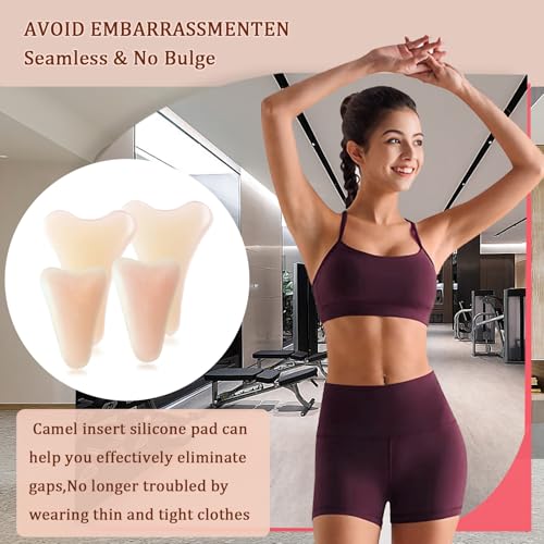 Seamless Coverage Underwear for Women, No Visible Line Underwear - Concealer Insert Silicone Pads2