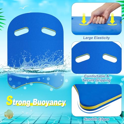 Image of Leosportz Kick Board for Swimming Kids | Swimming Kickboard for Adults Sports Training | Aid Pool Kick Board U Design High Buoyancy Float Swim Train Equipment with Integrated Hole Handle (Blue-yellow)