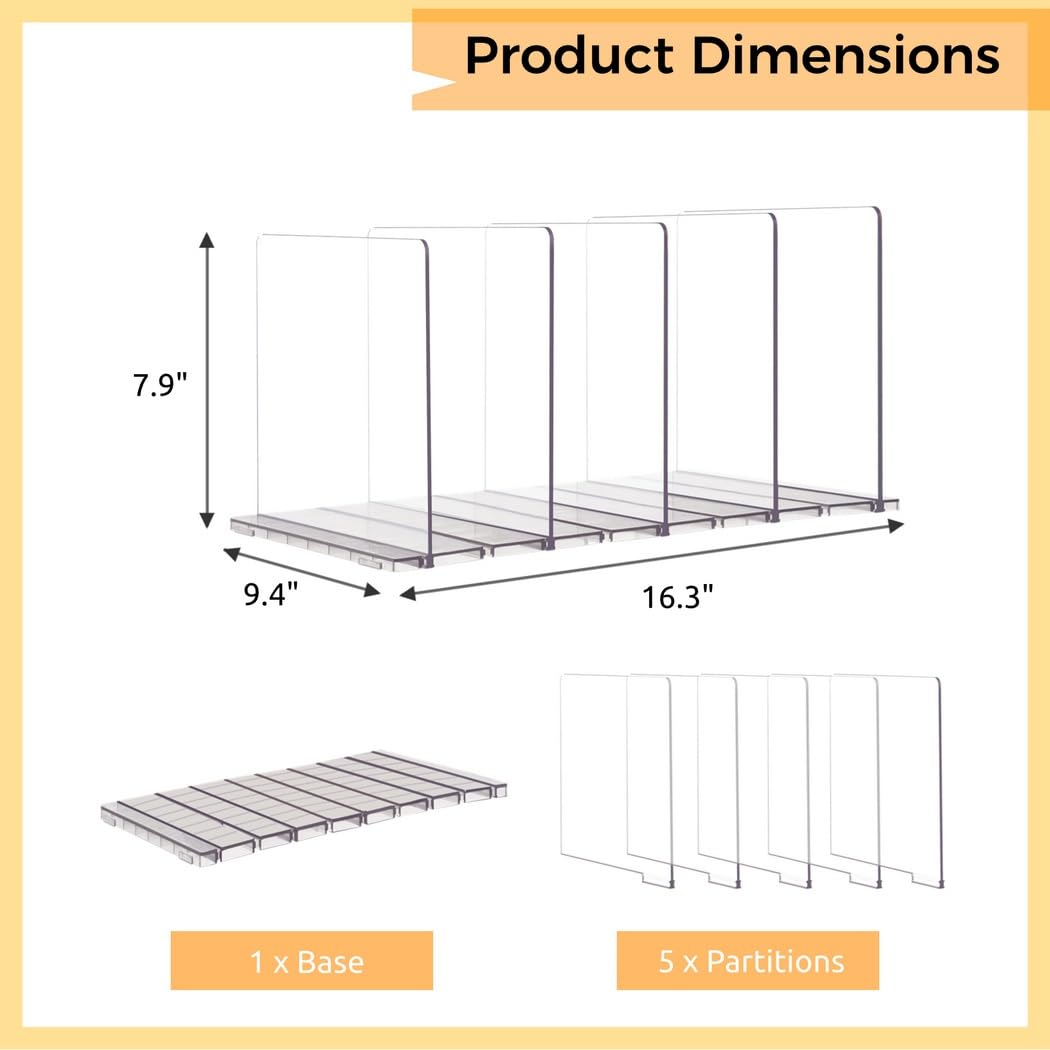 Organizador transparente ajustable para estantes de armario, soporte de exhibición desmontable para bolsos, almacenamiento práctico para bolsos, carteras y mucho más