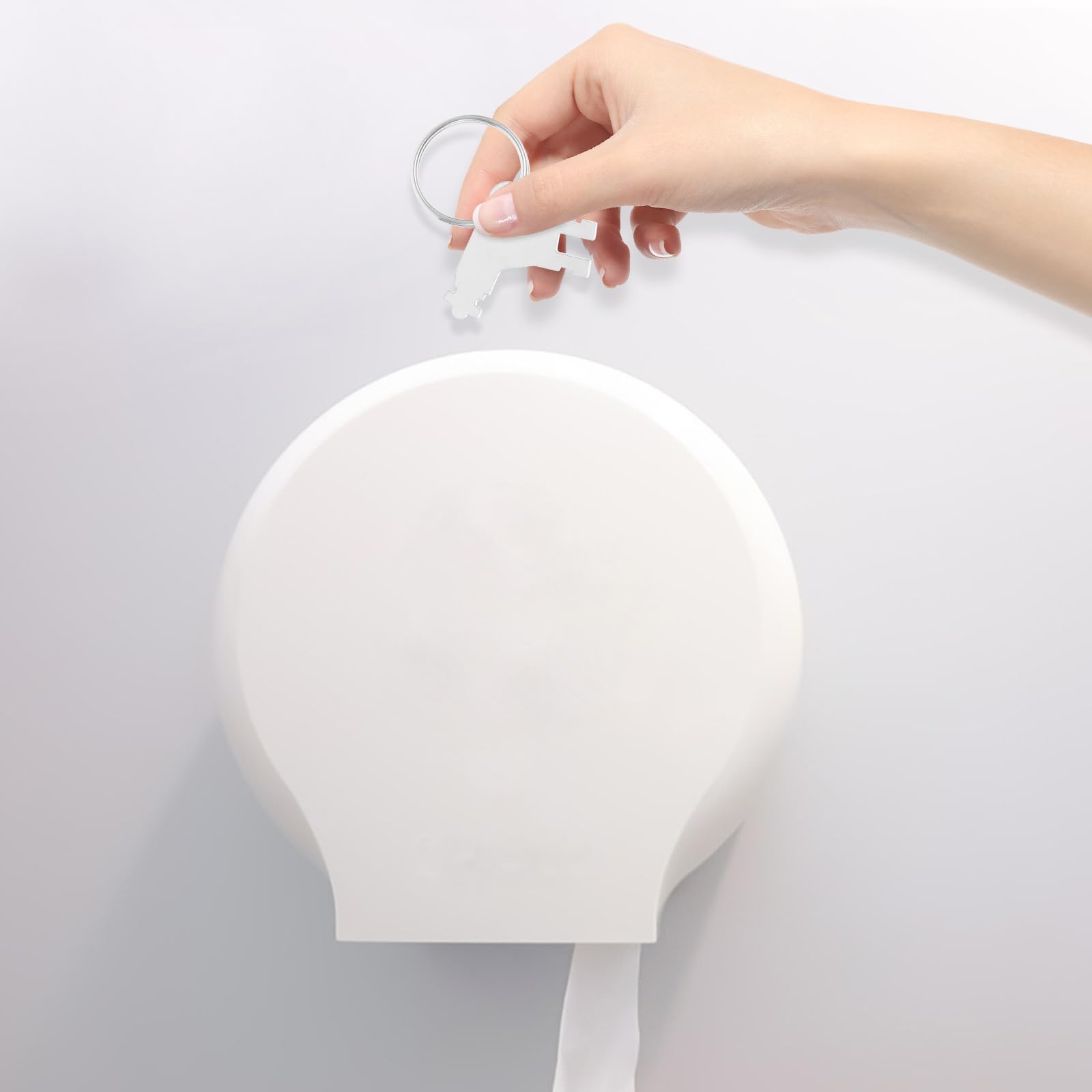 5 Set Distributore Di Carta Igienica Sostituzione Della Chiave Dispenser Di Carta Chiavi Per Dispenser Di Carta Igienica Chiave Di Carta Asciugamani In Acciaio Inox Argento