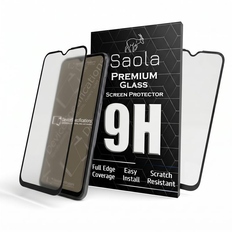 Image of Saola HD Matte Tempered Glass With 18H Hardness For Lava Bold N2 Lite (Pack Of 2) with Hassle-less Installation Kit. Full screen Coverage. 6.75 inch