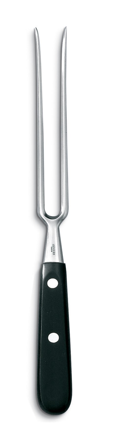 AUSONIA Fourchette à Viande Forgée pour Grill Barbecue 30 cm | Lame en acier inox AISI 420 de 17 cm, Manche en polypropylène, Lavable au lave-vaisselle