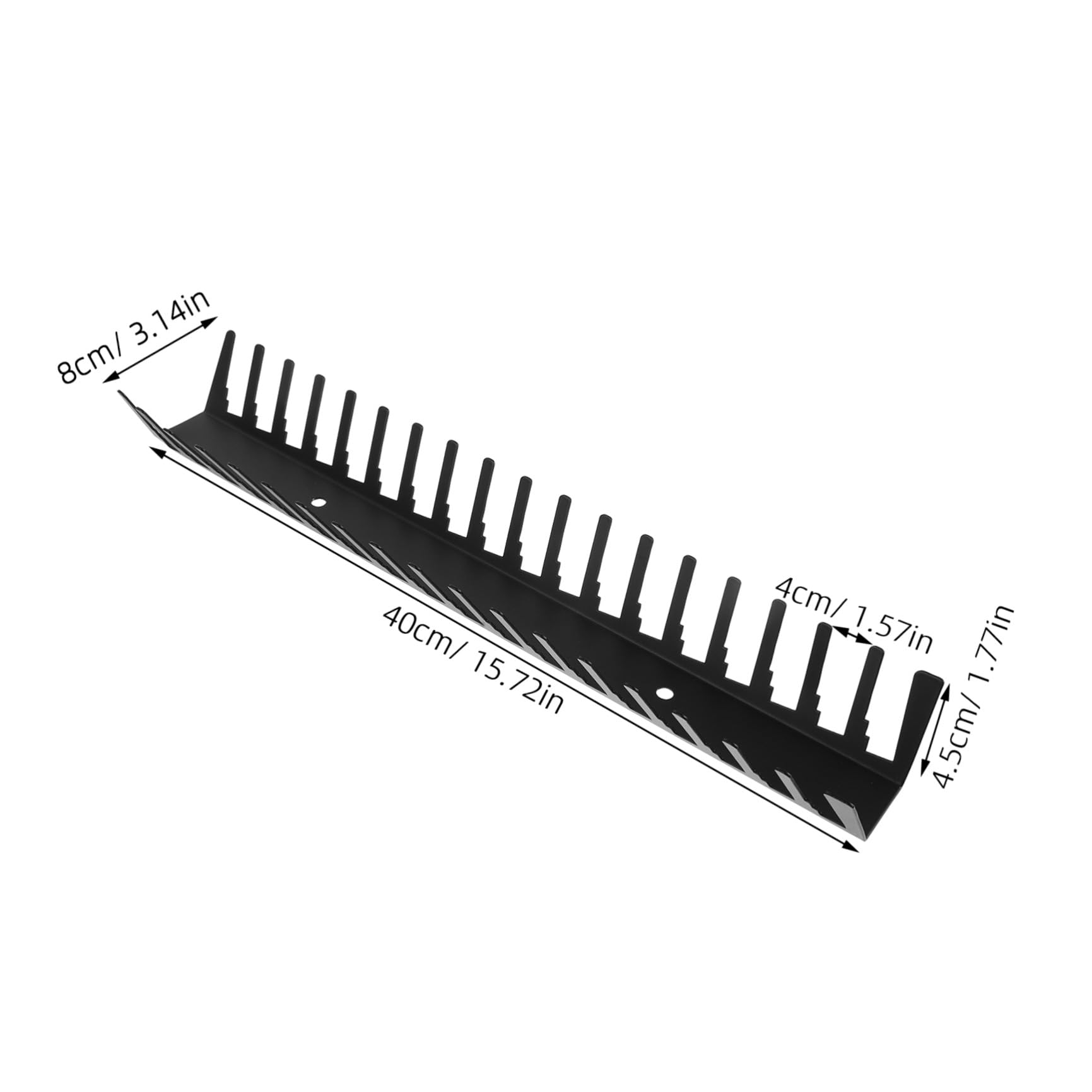4 Piezas Soporte de Pared para Colección de Cd, Acero al Carbono