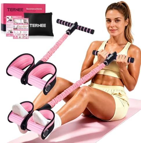 Pedal Resistance Bands with Handles Working Out Exercise Equipmen...