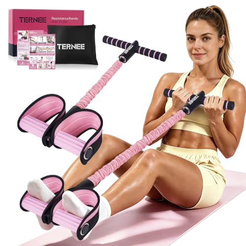 Pedal Resistance Bands with Handles Working Out Exercise Equipment for Legs