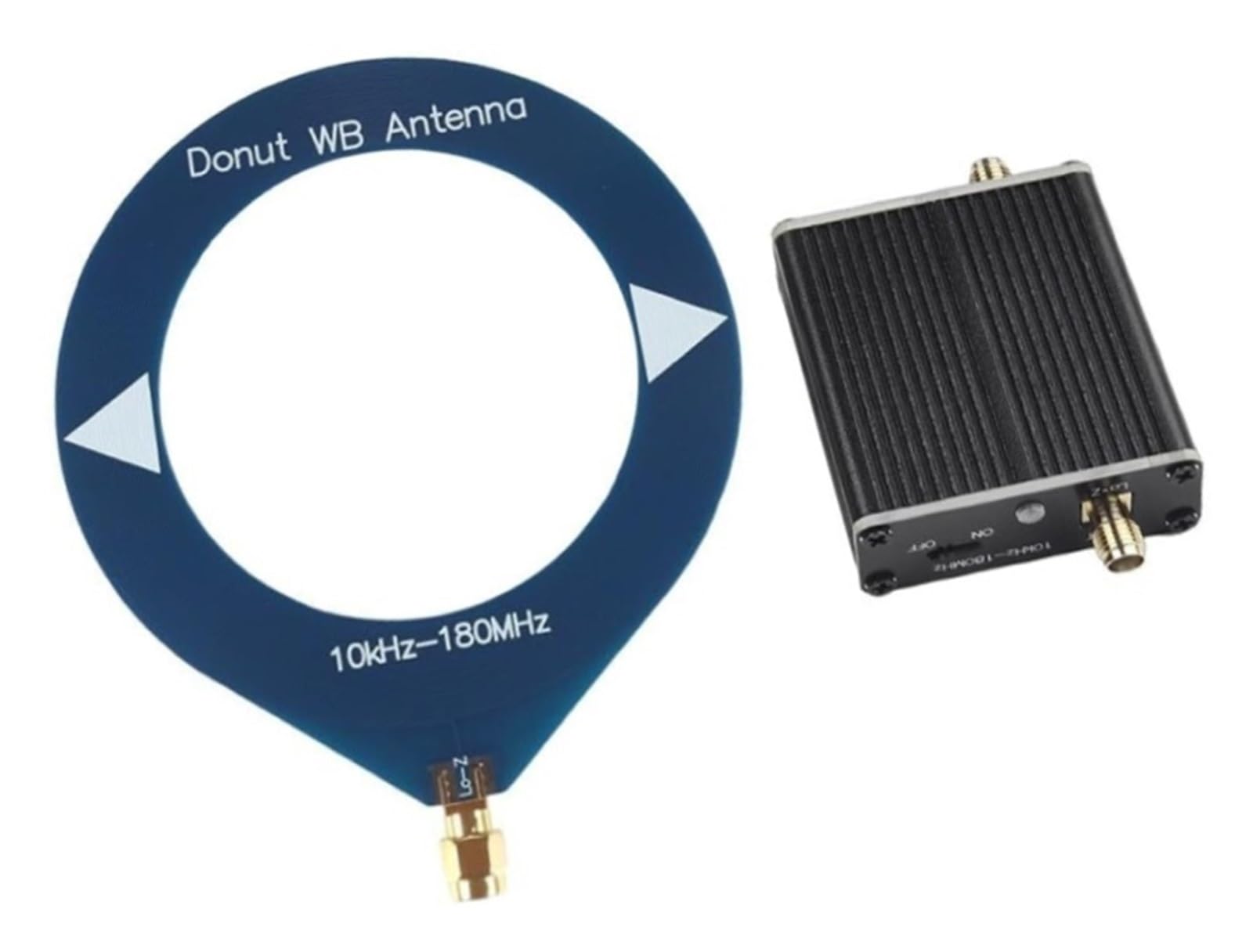 Donut Loop for antena for receptores HF MW SW, rango de frecuencia de 10 kHz-180 con convertidor de baja impedancia for Malahit DSP2 y otras radios