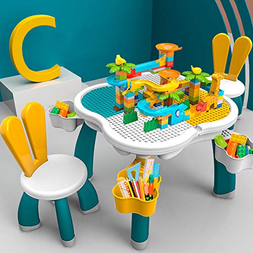 Table d'activités multifonction pour enfants avec chaise lapin - 4