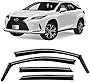 CLIM ART in-Channel Incredibly Durable Rain Guards for Lexus RX 350, RX 450H 2016-2023, Original Window Deflectors, Vent Window Visors, Vent Deflector, 4 pcs. - 616148