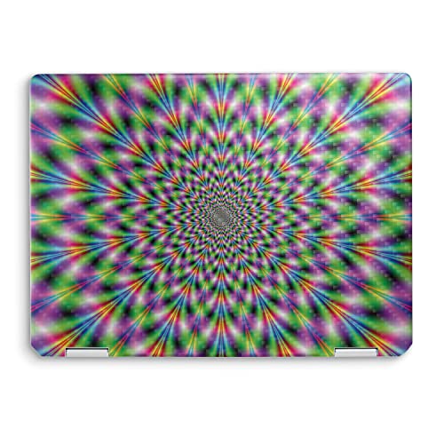 Image of MightySkins Carbon Fiber Skin Compatible with HP Spectre x360 14 inch (2022) Full Wrap Kit - Hypnosis | Protective, Durable Textured Carbon Fiber Finish | Easy to Apply | Made in The USA