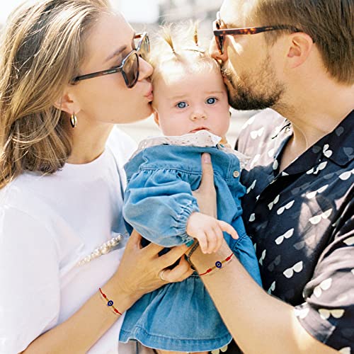 QMEXINS Evil Eye Lucky Red String Bracelets Adjustable Amulet Bracelet Protection Jewelry Set Gift for Women Men Girls&Boys - Image 6