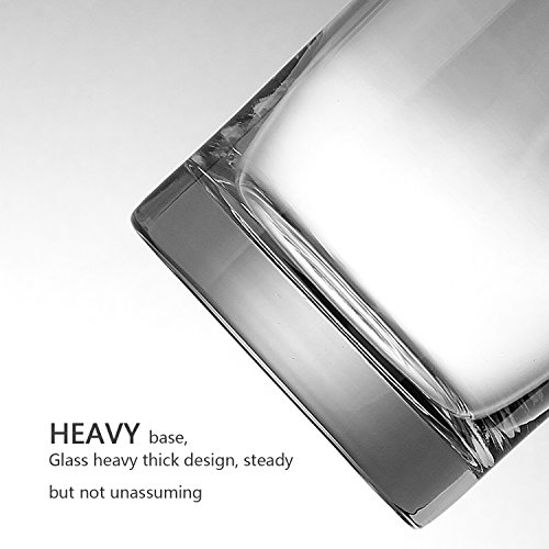 Whiskey Glasses Set Of 6,Premium 11 Oz Scotch Glass,Drinking Glassware,Short Glasses,Rock Style Old Fashioned Whiskey Glass Tumbler For Scotch, Cocktail, Liquor, Home Bar Whiskey Gifts For Men #TOP3