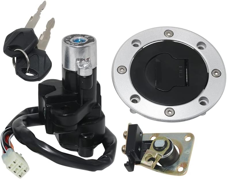Miniatura 2 de Interruptor de encendido Cubierta de tapa de gas Llave de bloqueo de asiento para Suzuki GSX1200 FSWFSX, GSX400 FSVFSK1(GK7B) Inazuma para Suzuki