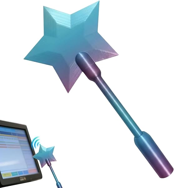 Générique Baguettes De Carte De Crédit to-Pay, Baguettes Imprimée en 3D Taps to Pay, Porte-Carte De Paiement sans Contact Star Wands, Portable Et Fonctionnel pour Enfantt, Fan De Cosplay, Magicien - 1