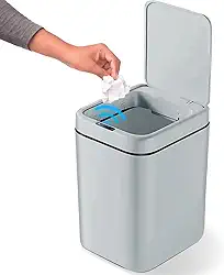 Lixeira Inteligente 20 L Sensor Automático Banheiro Cozinha Escritório