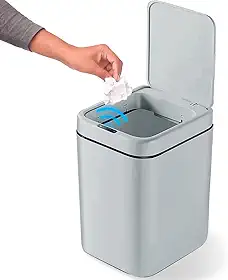 Lixeira Inteligente 20 L Sensor Automático Banheiro Cozinha Escritório