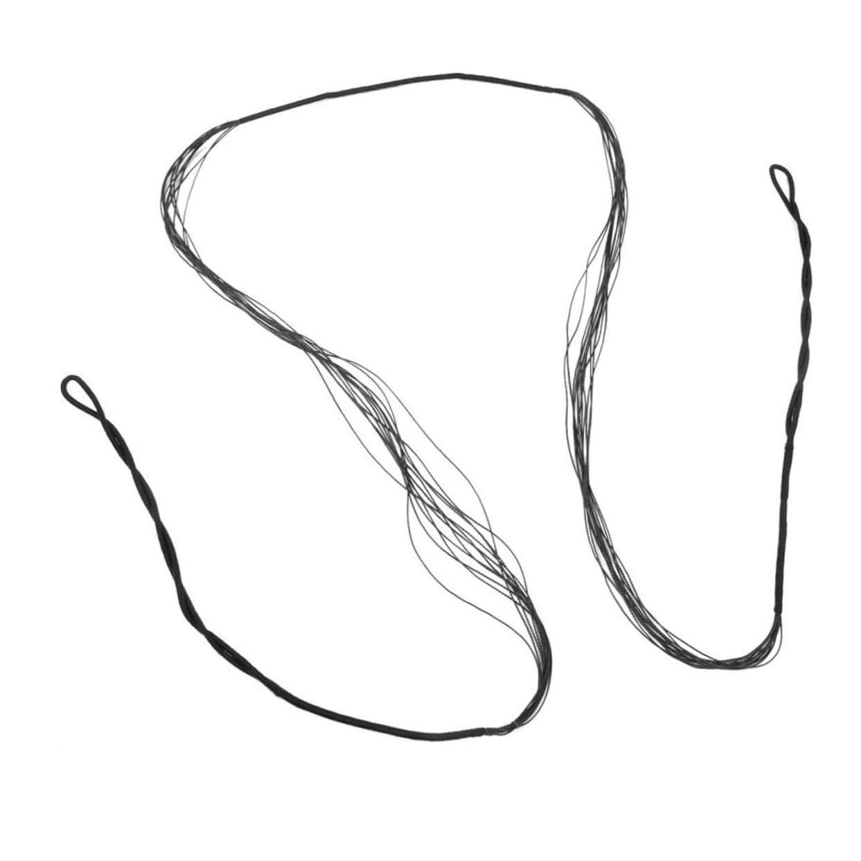 KOMBIUDA 57inch 12 Strand Bowstring for Long Hunting Black Bow String Replacement