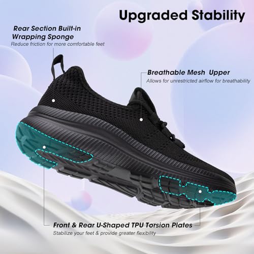 ZOVE Wide Toe Box Shoes Women Extra Wide Width Sneakers Ultra Light Road Running Shoes Non-Slip Tennis Sneakers Breathable Walking Athletic4