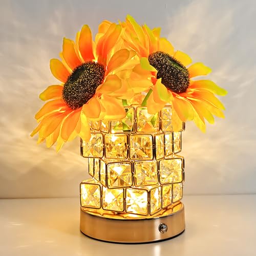 Komothala 4000mAh Rechargeable Sunflower Lamp Unique Gifts for Women