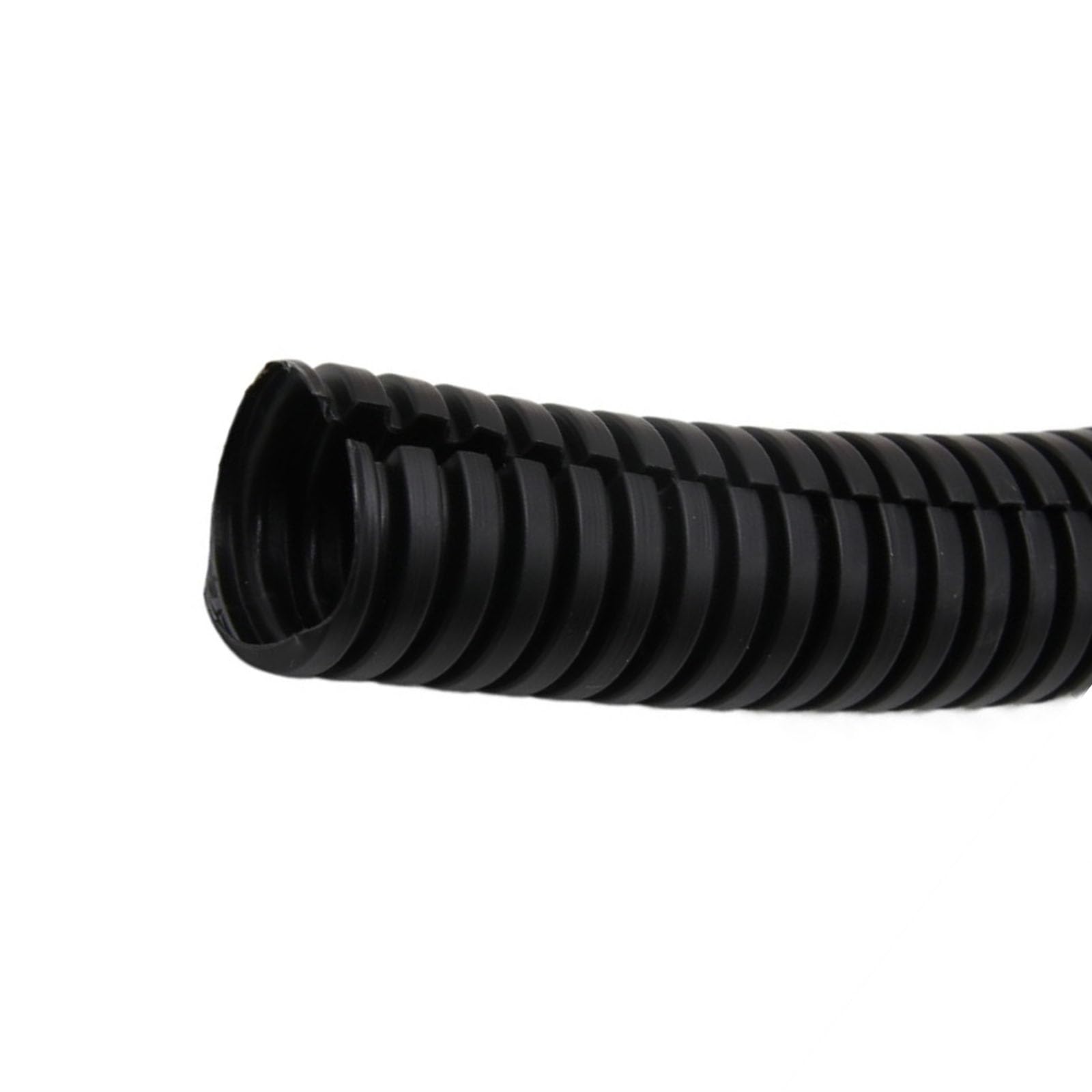 Tubo corrugado flexible de PP negro de 7,5 mm - 34,5 mm para proteger la manguera de alambre (28,5 mm x 23 mm x 10 metros)
