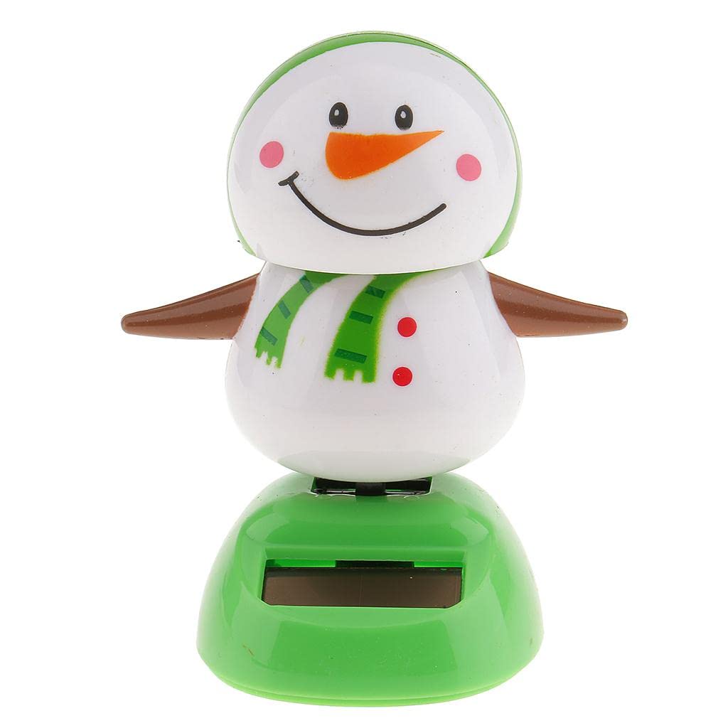 GenericBNF Plastic Solar Powered Dancing Flip Flap Car Home Desk Dancer Bobble Toy Ornament Snowman Random Color Home Decor | Suncatchers & Mobiles Flag Poles & Parts| Suncatchers & Mobiles