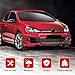 Fancemot MK6 Front Bumper Fog Light Cover Compatible with Volkswagen Golf GTI 2010-2014, Front Fog Lights Air Vent Grill Covers for VW Golf R (R20) 2012-2013