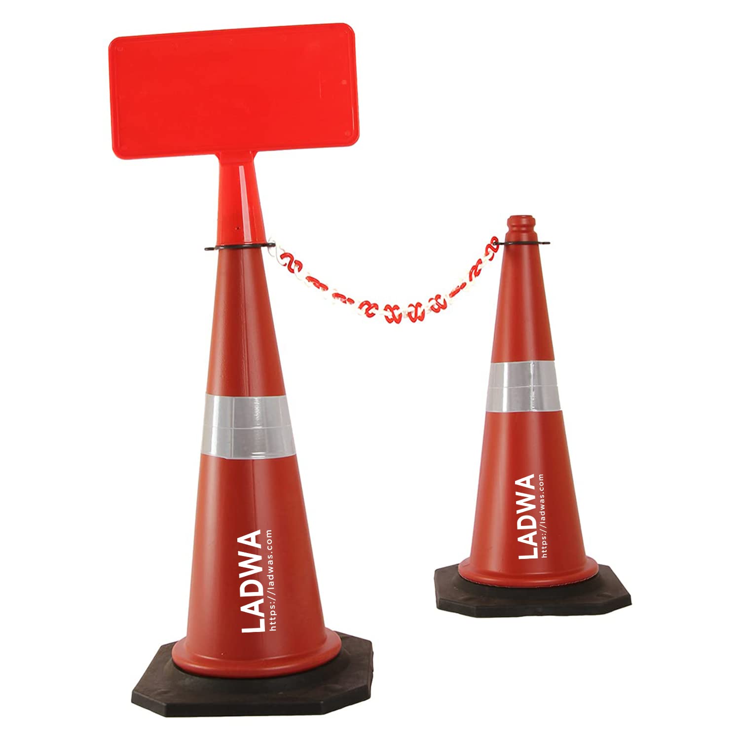 See full amazon price history chart for LADWA 750mm Combo of Impact Resistant Road 2 Traffic Safety Cones + 2 mtr chain + 2 Hooks & 1 Sign Plate with Reflective Strips Collar For Road Attention LADWA 750mm Combo of Impact Resistant Road 2 Traffic Safety Cones + 2 mtr chain + 2 Hooks & 1 Sign Plate with Reflective Strips Collar For Road Attention (B08261XWPG) Amazon Price History, Amazon Price Tracker