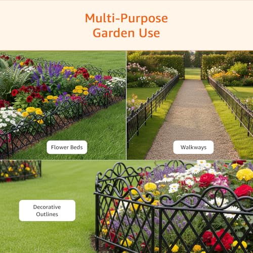 Image of Amazon Basics Garden Edge | Durable | Decorative | Weather-Resistant for Neat Garden Borders