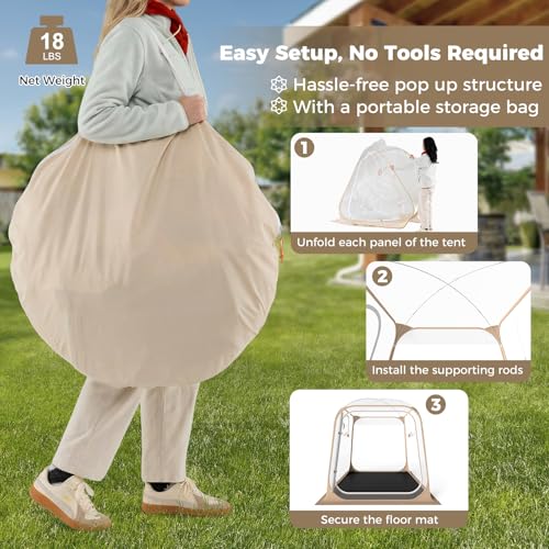 Carpa deportiva pop up para 2-4 personas 7x7 ft KOTEK miniatura 4