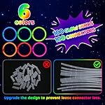 Mega-L 100 PCS Bright Glow Sticks Bulk - Halloween Glow in the Dark Party Supplies, 8" Glowsticks Easter Party Favors with Bracelets and Necklaces Light Sticks Bulk Party Favors for Kids or Adult - Image 3