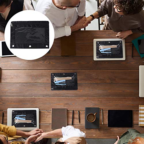 Cabilock 6 Pcs 3 Argolas para LÃ¡pis Pasta Ponch Estojos para LÃ¡pis Bolsa Bolsas de Viagem Multiuso