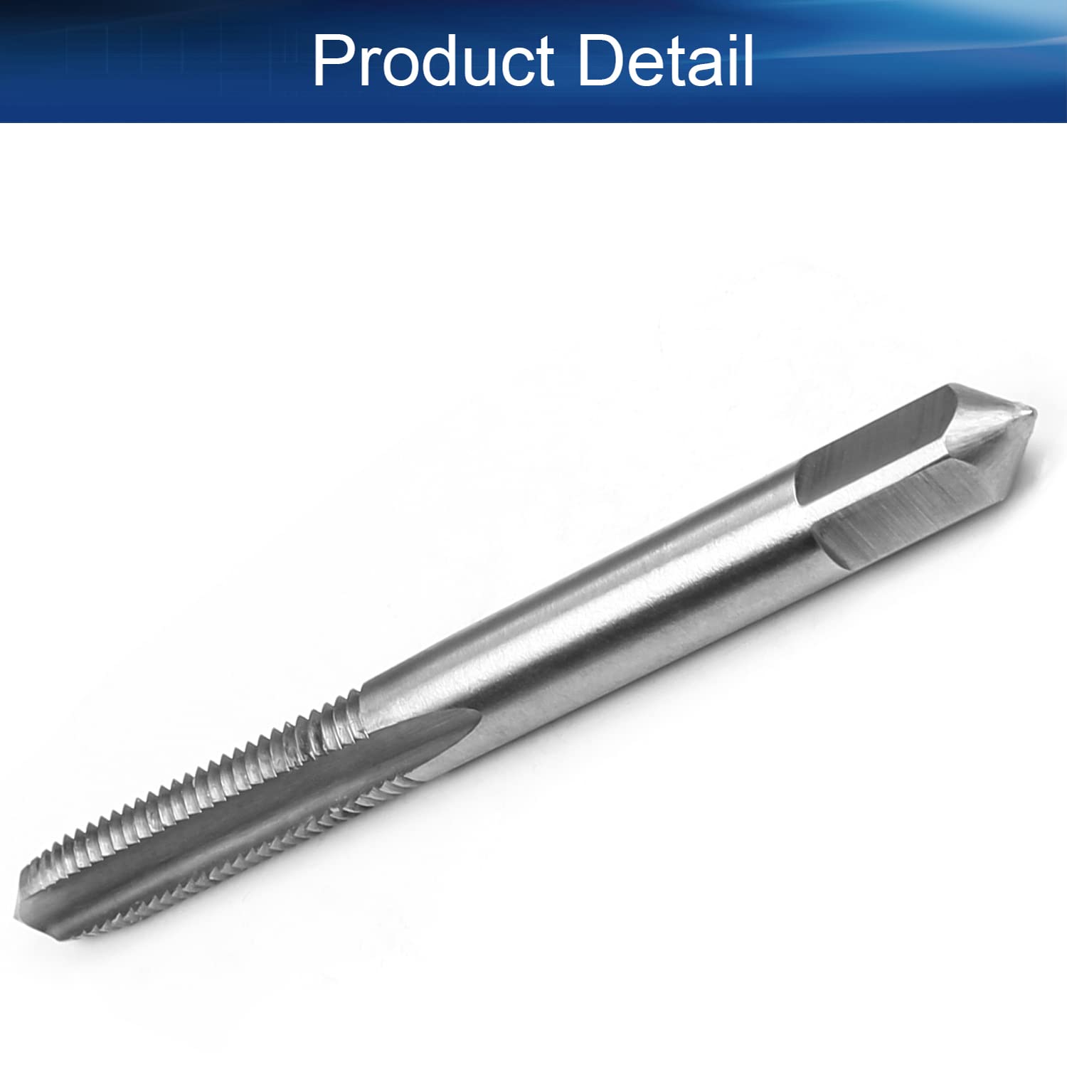 Auniwaig Machine Taps 1/4-28UNF Pitch Spiral Flute Tap Uncoated HSS for Tthreading Machine and Electric Drills 1PCS