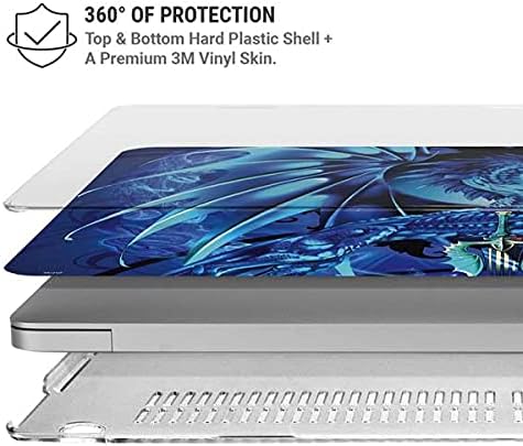 Skinit Case + Skin Compatible with MacBook Pro 16in (2019-20) - Tate and Co. Ice Dragon Design