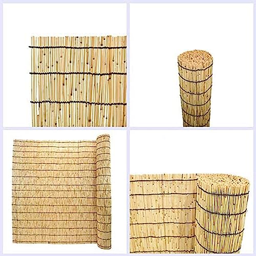 HynJGih Recinzione a lamella Recinzione a lamella for balcone Recinzione in bambù for esterni, galleria, ristorante, hotel, patio, recinzione for la decorazione della parete di casa(110x900CM(43x354in