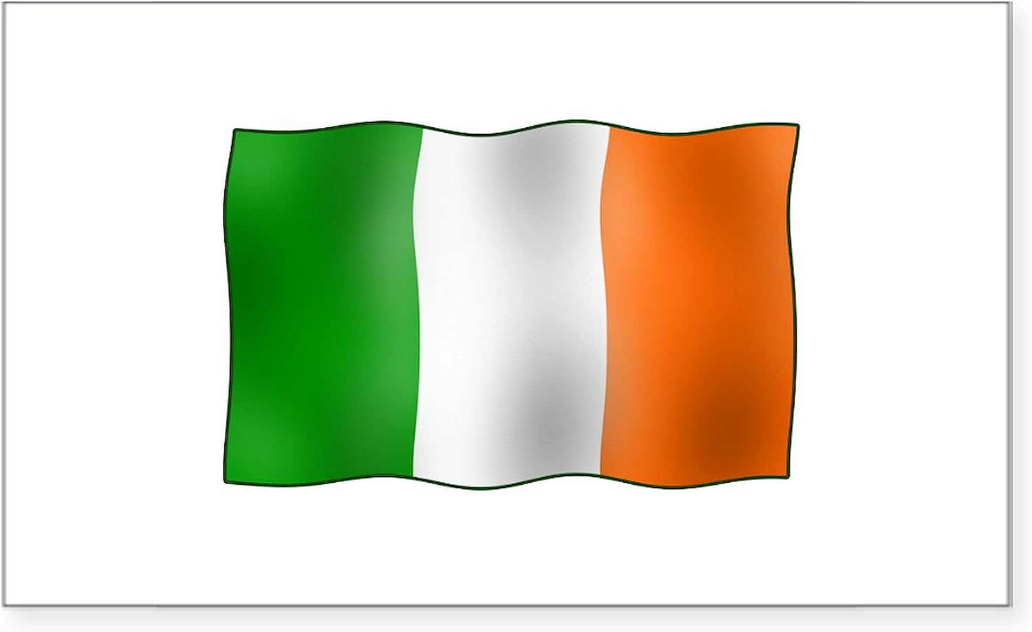 CafePress United Ireland Rectangle Bumper Sticker Car Decal