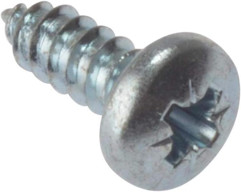 Forgefix STP3410Z Pan Head Pozidriv Self Tapping Screw - Zinc Plated